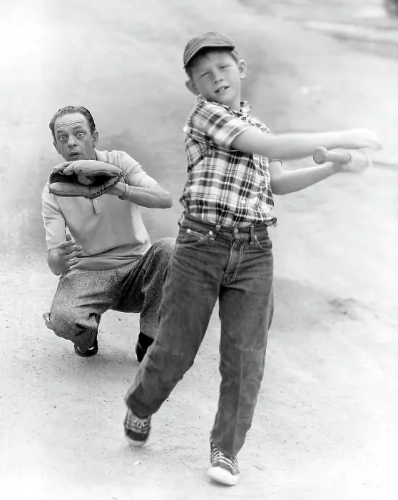 Framed Print : ANDY GRIFFITH SHOW, Don Knotts, Ron Howard, Season 5 episode, January, 1965