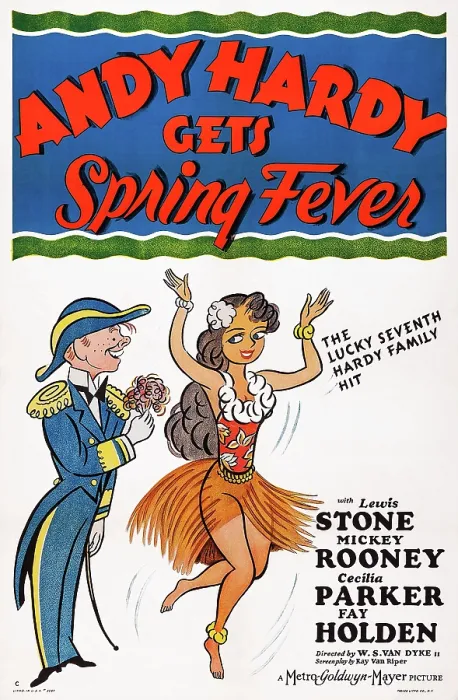 Framed Print : ANDY HARDY GETS SPRING FEVER, US poster art, left: Mickey Rooney, 1939 Framed Print : ANDY HARDY GETS SPRING FEVER, US poster art, left: Mickey Rooney, 1939