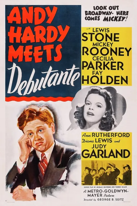 Framed Print : ANDY HARDY MEETS DEBUTANTE, US poster, from left: Mickey Rooney, Judy Garland, 1938 Framed Print : ANDY HARDY MEETS DEBUTANTE, US poster, from left: Mickey Rooney, Judy Garland, 1938