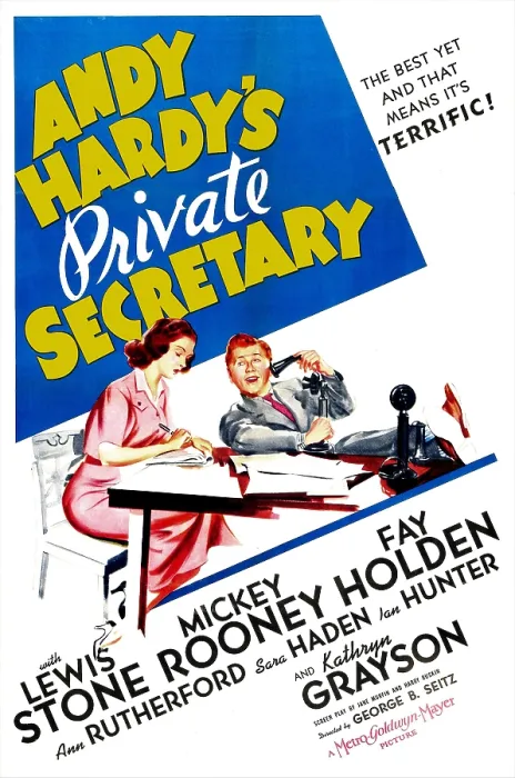 Framed Print : ANDY HARDY'S PRIVATE SECRETARY, US poster, Kathryn Grayson, Mickey Rooney, 1941 Framed Print : ANDY HARDY'S PRIVATE SECRETARY, US poster, Kathryn Grayson, Mickey Rooney, 1941