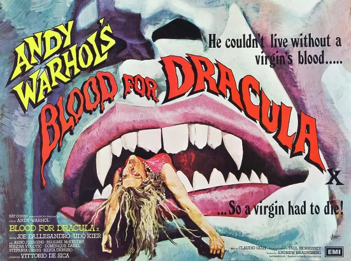 Framed Print : ANDY WARHOL'S YOUNG DRACULA, (aka ANDY WARHOL'S DRACULA, aka BLOOD FOR DRACULA), poster art, 1974