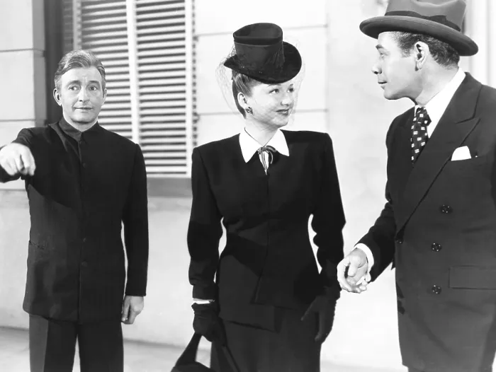 Framed Print : ANGEL ON MY SHOULDER, from left: Claude Rains, Anne Baxter, Paul Muni, 1946 Framed Print : ANGEL ON MY SHOULDER, from left: Claude Rains, Anne Baxter, Paul Muni, 1946