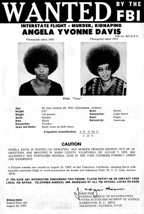 Framed Print : Angela Davis FBI Wanted poster, August 8th 1970 Framed Print : Angela Davis FBI Wanted poster, August 8th 1970