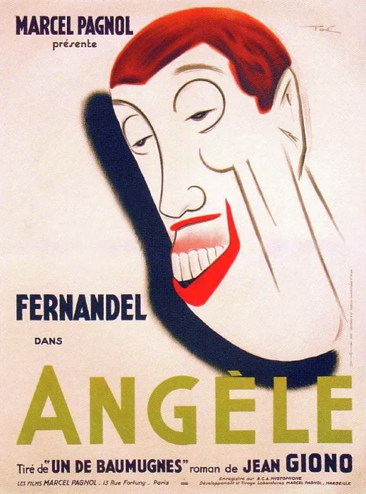 Framed Print : ANGELE, French poster art, Fernandel, 1934