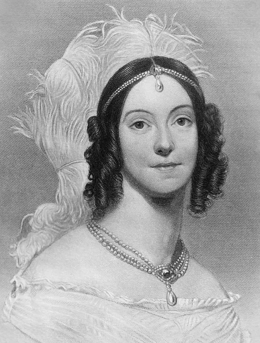 Framed Print : Angelica Singleton Van Buren, the daughter-in-law of Martin Van Buren, the 8th US President