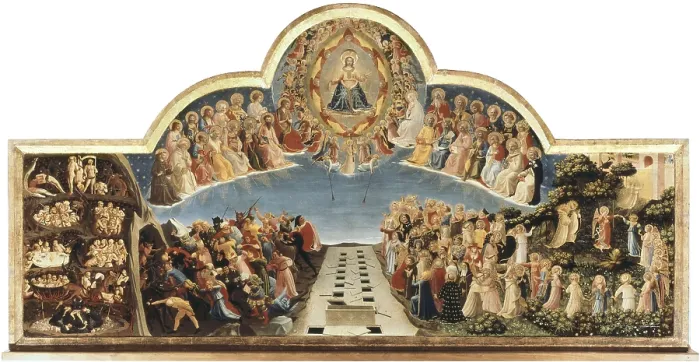 Framed Print : ANGELICO, Fra (1387-1455). The Last Judgement. 1432-1435. Renaissance art. Quattrocento. Tempera on wood. ITALY. Florence. Museo di San Marco (St. Mark's Museum). Proc: ITALY