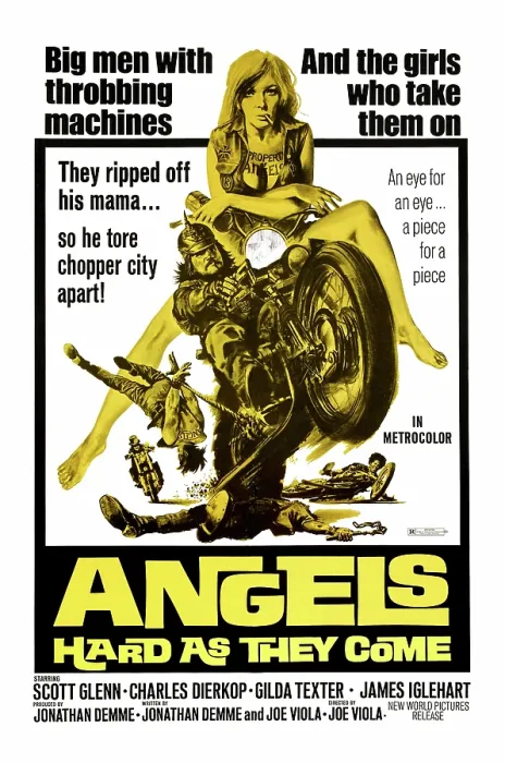 Framed Print : ANGELS HARD AS THEY COME, (poster art), 1971