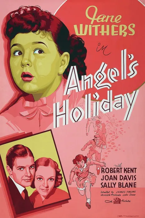 Framed Print : ANGEL'S HOLIDAY, poster art, top: Jane Withers, bottom l-r: Robert Kent, Sally Blane, Jane Withers, 1937. TM and Copyright 20th Century Fox Film Corp