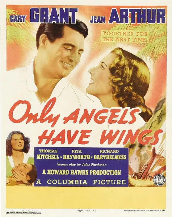 Framed Print : ONLY ANGELS HAVE WINGS, top from left: Cary Grant, Jean Arthur, bottom left from left: Rita Hayworth, Cary Grant on window card, 1939 Framed Print : ONLY ANGELS HAVE WINGS, top from left: Cary Grant, Jean Arthur, bottom left from left: Rita Hayworth, Cary Grant on window card, 1939