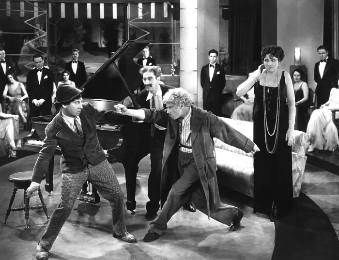 Framed Print : ANIMAL CRACKERS, Chico Marx, Groucho Marx, Harpo Marx, Margaret Dumont, 1930