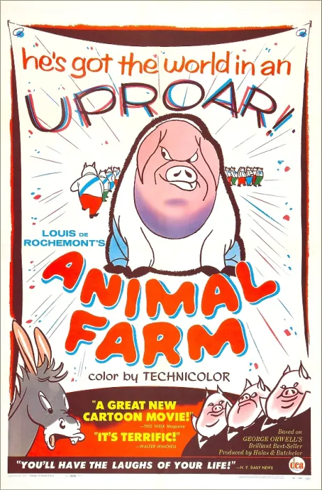 Framed Print : ANIMAL FARM, British poster, 1954 Framed Print : ANIMAL FARM, British poster, 1954