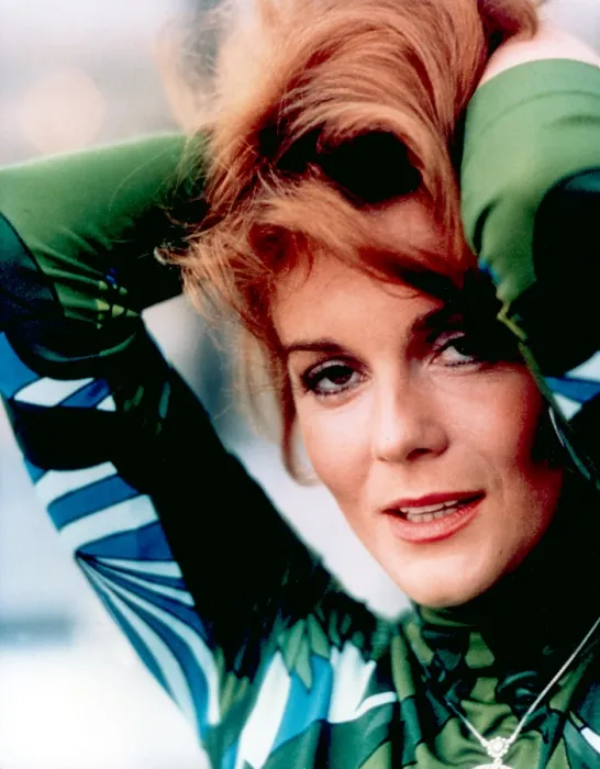 Framed Print : ANN-MARGRET, in a Pucci-style print top, c. late 1960s
