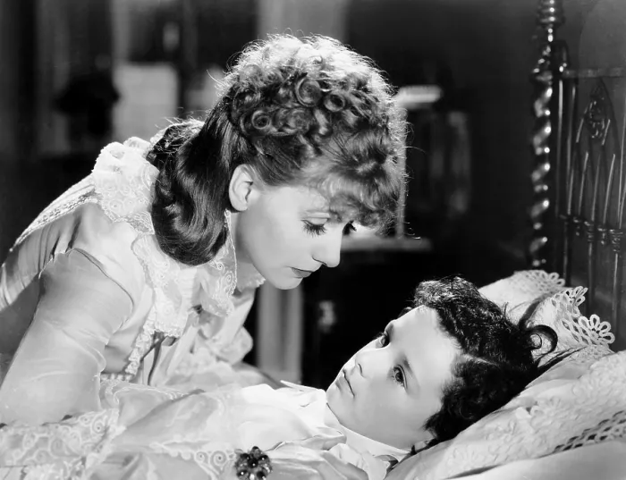 Framed Print : ANNA KARENINA, from left, Greta Garbo, Freddie Bartholomew, 1935