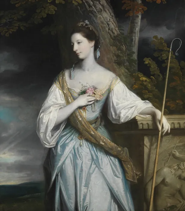 Framed Print : ANNE DASHWOOD, LATER COUNTESS OF GALLOWAY, by Sir Joshua Reynolds, 1764, British oil painting