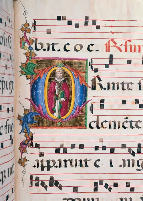 Framed Print : Anonymous Sienese painter, Day and night Antiphonary from the 6th Sunday after Pentecost to the Advent, 15th Century, illuminated manuscript, Italy, Tuscany, Siena Framed Print : Anonymous Sienese painter, Day and night Antiphonary from the 6th Sunday after Pentecost to the Advent, 15th Century, illuminated manuscript, Italy, Tuscany, Siena