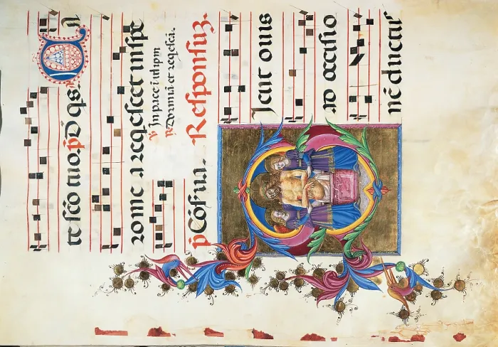 Framed Print : Anonymous Sienese painter, Diurnal and Nocturne Antiphonary from the First Saturday after Epiphany to Holy Saturday, 15th Century, illuminated manuscript, Italy, Tuscany, Siena Framed Print : Anonymous Sienese painter, Diurnal and Nocturne Antiphonary from the First Saturday after Epiphany to Holy Saturday, 15th Century, illuminated manuscript, Italy, Tuscany, Siena