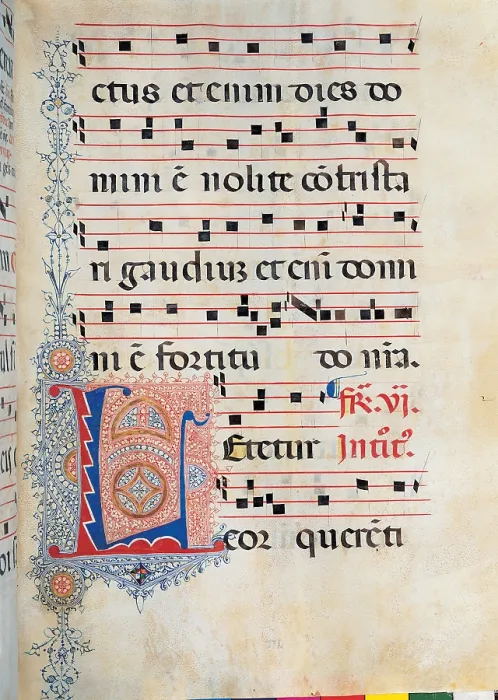 Framed Print : Anonymous Sienese painter, Gradual from Palm Sunday to the XXIV Sunday after Pentecost, 15th Century, illuminated manuscript, Italy, Tuscany, Siena, Osservanza Basilica Framed Print : Anonymous Sienese painter, Gradual from Palm Sunday to the XXIV Sunday after Pentecost, 15th Century, illuminated manuscript, Italy, Tuscany, Siena, Osservanza Basilica