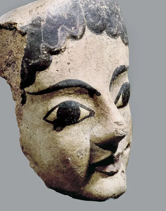 Framed Print : Antefix with a female head. 6th c. BC. Etruscan art. Terra-cotta. ITALY. Cerveteri. National Etruscan Museum of Archaeology. AISA / Everett Collection**US SALES ONLY** Framed Print : Antefix with a female head. 6th c. BC. Etruscan art. Terra-cotta. ITALY. Cerveteri. National Etruscan Museum of Archaeology. AISA / Everett Collection**US SALES ONLY**
