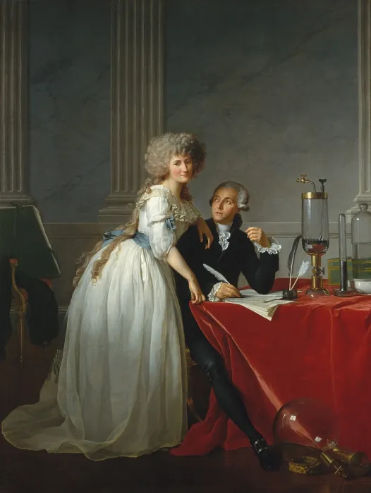 Framed Print : ANTOINE-LAURENT LAVOISIER AND HIS WIFE, by Jacques Louis David, 1788, French painting, oil on canvas Framed Print : ANTOINE-LAURENT LAVOISIER AND HIS WIFE, by Jacques Louis David, 1788, French painting, oil on canvas