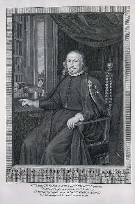 Framed Print : ANTONIO, Nicols (1617-1684). Spanish bibliographist, lawyer and priest. Engraving. SPAIN. Madrid. National Library. AISA / Everett Collection**US SALES ONLY**