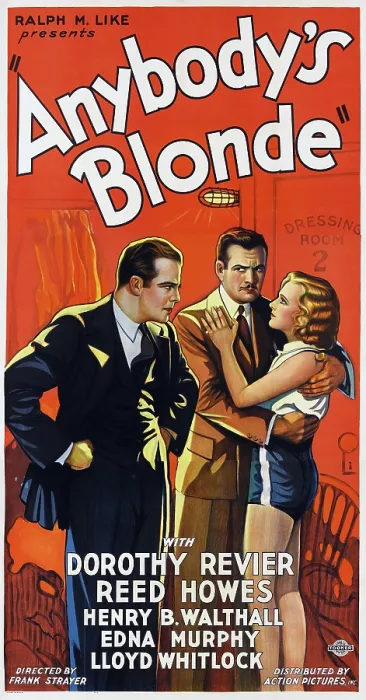 Framed Print : ANYBODY'S BLONDE, l-r: Reed Howes, Henry B. Walthall, Dorothy Revier on poster art, 1931 Framed Print : ANYBODY'S BLONDE, l-r: Reed Howes, Henry B. Walthall, Dorothy Revier on poster art, 1931