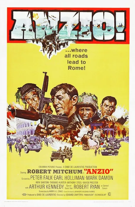 Framed Print : ANZIO, (aka L SBARCO DI ANZIO), US poster art, Peter Falk, Robert Mitchum, Mark Damon, Earl Holliman, 1968