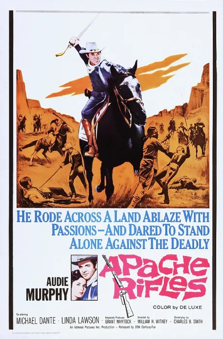 Framed Print : APACHE RIFLES, US poster art, Audie Murphy, (center), 1964. TM & copyright 20th Century Fox-Film Corporation All rights reserved / courtesy Everett Collection