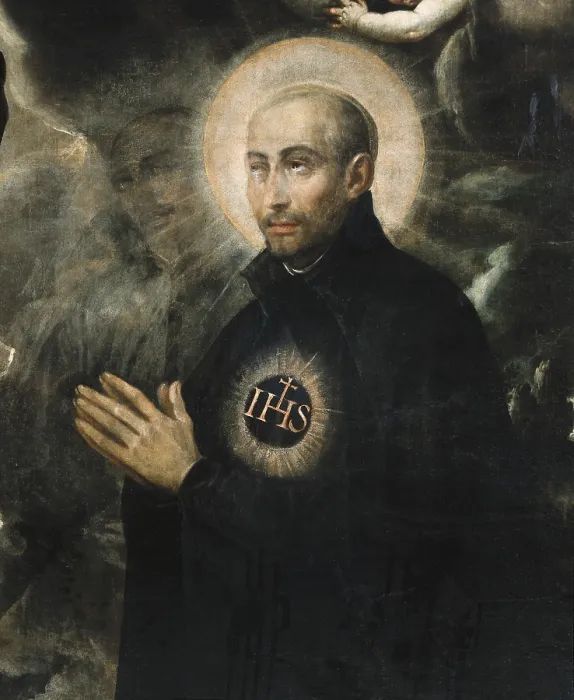 Framed Print : Detail of 'Aparicion de Cristo a San Ignacio' ('The Apparition of Christ to Saint Ignatius'), 1595
