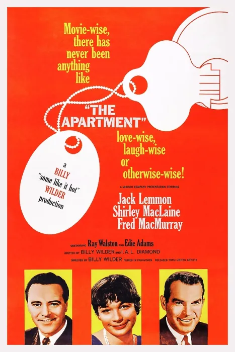 Framed Print : THE APARTMENT, US poster art, from left: Jack Lemmon, Shirley MacLaine, Fred MacMurray, 1960 Framed Print : THE APARTMENT, US poster art, from left: Jack Lemmon, Shirley MacLaine, Fred MacMurray, 1960