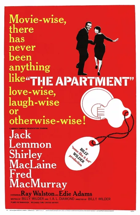 Framed Print : THE APARTMENT, US poster art, top right: Jack Lemmon, Shirley MacLaine, 1960 Framed Print : THE APARTMENT, US poster art, top right: Jack Lemmon, Shirley MacLaine, 1960