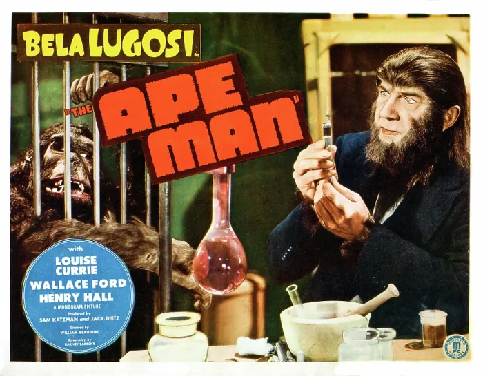 Framed Print : THE APE MAN, Bela Lugosi, lobbycard, 1943 Framed Print : THE APE MAN, Bela Lugosi, lobbycard, 1943