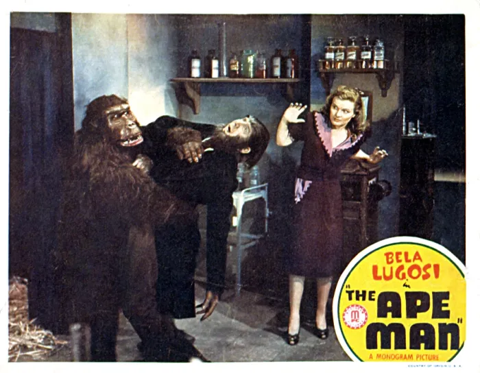 Framed Print : THE APE MAN, from left: Emil Van Horn, Bela Lugosi, Louise Currie, 1943
