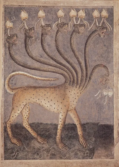 Framed Print : Apocalypse, by Giusto Padovano Giusto de Menabuoi, 1370 - 1370 about, 14th Century, detached fresco, - Italy, Veneto, Padua, Duomo, baptistery. All