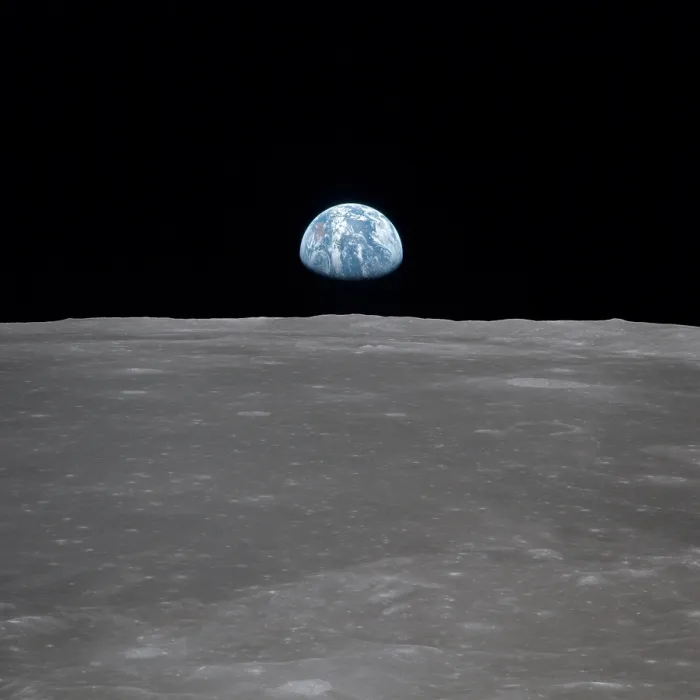 Framed Print : Apollo 11 Earth rise over the Moon. Earth on the horizon in the Mare Smythii Region of the Moon. Image 5 of a NASA sequence of 18. July 20, 1969 Framed Print : Apollo 11 Earth rise over the Moon. Earth on the horizon in the Mare Smythii Region of the Moon. Image 5 of a NASA sequence of 18. July 20, 1969