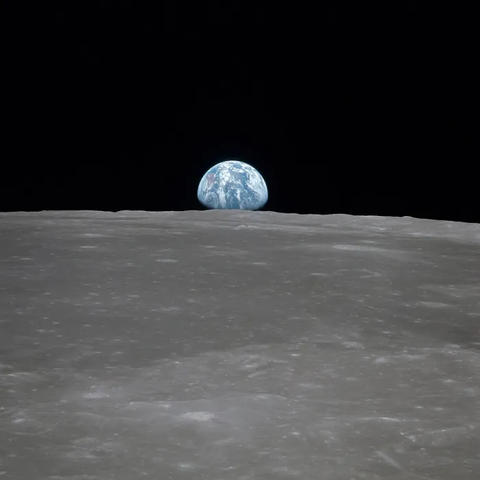 Framed Print : Apollo 11 Earth rise over the Moon. Earth on the horizon in the Mare Smythii Region of the Moon. Image 3 of a NASA sequence of 18. July 20, 1969 Framed Print : Apollo 11 Earth rise over the Moon. Earth on the horizon in the Mare Smythii Region of the Moon. Image 3 of a NASA sequence of 18. July 20, 1969