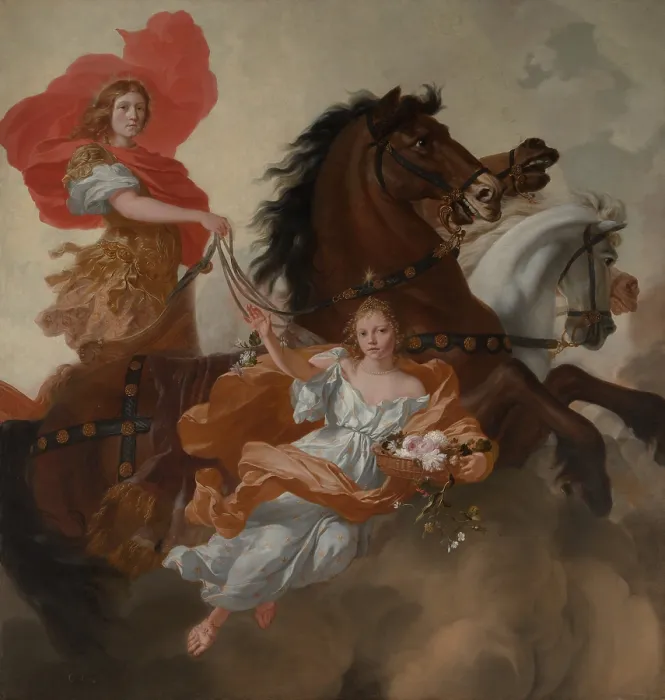 Framed Print : APOLLO AND AURORA, by Gerard de Lairesse, 1671, Dutch painting, oil on canvas Framed Print : APOLLO AND AURORA, by Gerard de Lairesse, 1671, Dutch painting, oil on canvas