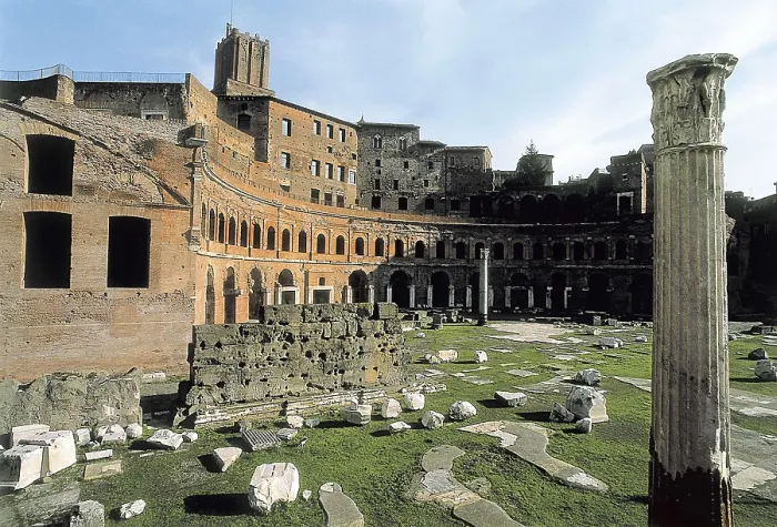 Framed Print : APOLLODORUS OF DAMASCUS (60-129). Forum of Trajan. ITALY. Rome. Roman Forum. Roman art. Early Empire. Architecture. AISA / Everett Collection**US SALES ONLY**