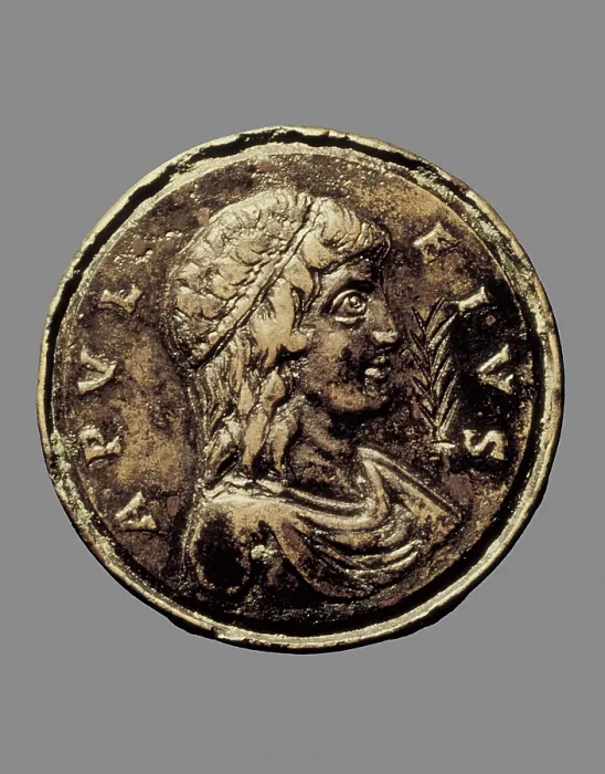 Framed Print : APULEIUS, Lucius (124-180). Roman medal of Apuleius. Coin. FRANCE. Paris. National Library. AISA / Everett Collection**US SALES ONLY**