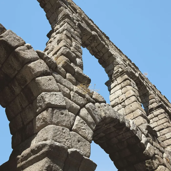 Framed Print : Aqueduct in Segovia. 1st c. SPAIN. CASTILE AND LEON. SEGOVIA. Segovia. Roman art. Early Empire. Architecture. AISA / Everett Collection**US SALES ONLY**
