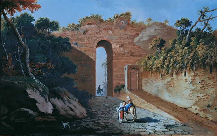 Framed Print : Arch (Arco), by unknown artist, 18th Century, oil on canvas - Whole artwork view