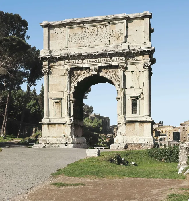Framed Print : Arch of Titus. 81-97. ITALY. LAZIO. Rome. Roman Forum. Roman art. Early Empire. Architecture. AISA / Everett Collection**US SALES ONLY**