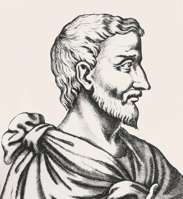 Framed Print : ARCHIMEDES (257-212 BC). Etching. ITALY. Milan. Civica Raccolta delle Stampe 'Achille Bertarelli' (Achille Bertarelli collection of prints)