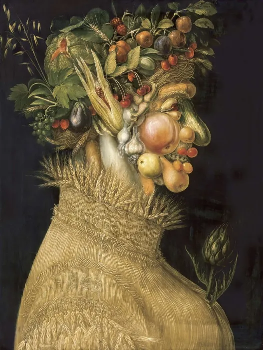 Framed Print : ARCIMBOLDO, Giuseppe (1527-1593). Summer. 1563. Painted for Ferdinand I. Renaissance art. Cinquecento. Oil on wood. AUSTRIA. Vienna