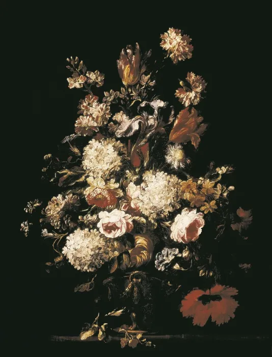 Framed Print : ARELLANO, Juan de (1614-1676). Vase of Flowers. mid. 17th c. Oil on canvas. SPAIN. Madrid. Prado Museum. AISA / Everett Collection**US SALES ONLY**