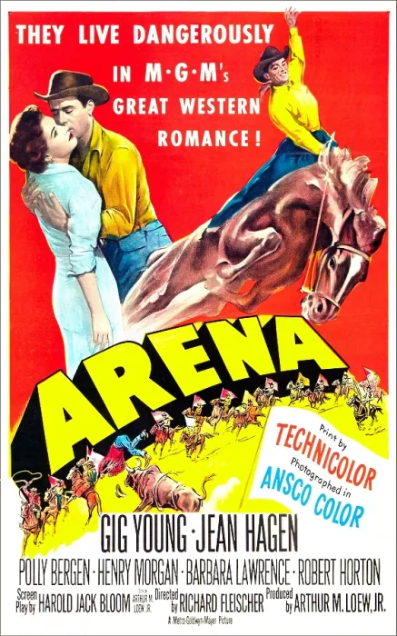 Framed Print : ARENA, US poster, from left: Jean Hagen, Gig Young, 1953 Framed Print : ARENA, US poster, from left: Jean Hagen, Gig Young, 1953