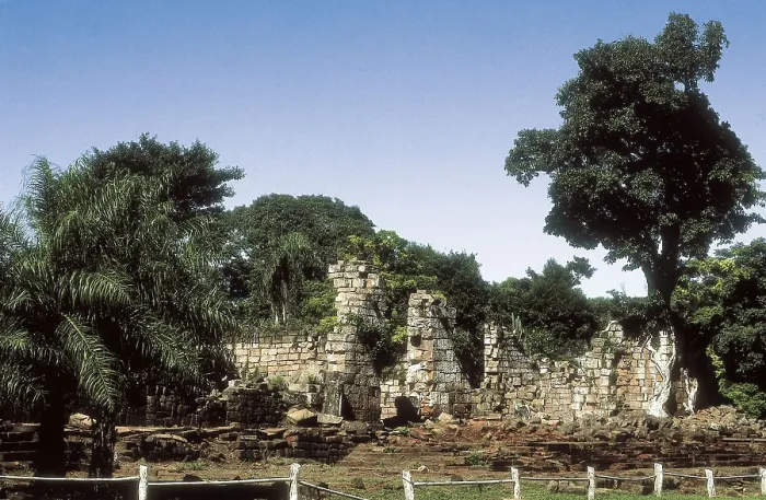 Framed Print : ARGENTINA. MISIONES. Santa Ana. Remaind of the temple in the Jesuit Mission of Santa Ana. AISA / Everett Collection (49759)**US SALES ONLY** Framed Print : ARGENTINA. MISIONES. Santa Ana. Remaind of the temple in the Jesuit Mission of Santa Ana. AISA / Everett Collection (49759)**US SALES ONLY**