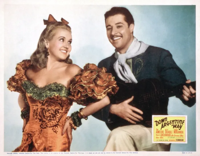 Framed Print : DOWN ARGENTINE WAY, Betty Grable, Don Ameche, 1940, TM and Copyright (c)20th Century Fox Film Corp. All rights reserved