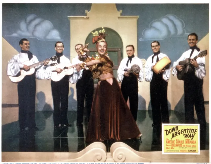 Framed Print : DOWN ARGENTINE WAY, Carmen Miranda, 1940, TM and Copyright (c)20th Century Fox Film Corp. All rights reserved