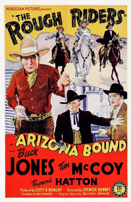 Framed Print : ARIZONA BOUND, l-r: Buck Jones, Tim McCoy, Raymond Hatton, 1941 Framed Print : ARIZONA BOUND, l-r: Buck Jones, Tim McCoy, Raymond Hatton, 1941