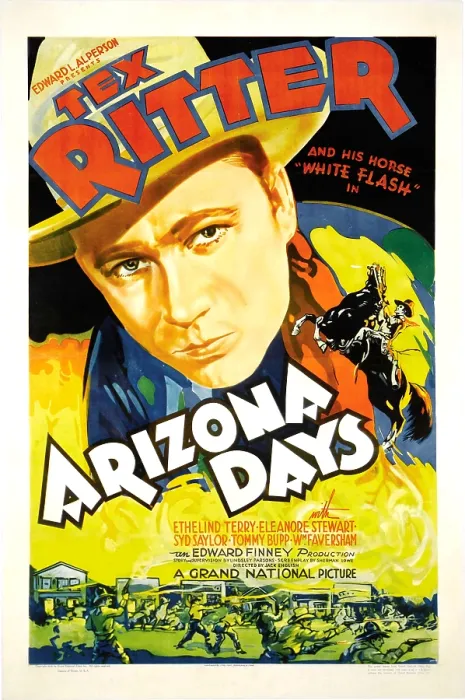 Framed Print : ARIZONA DAYS, Tex Ritter, 1937